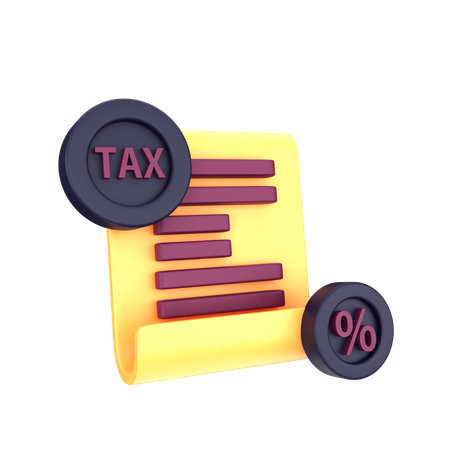 Tax File  3D Icon