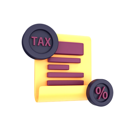 Tax File  3D Icon