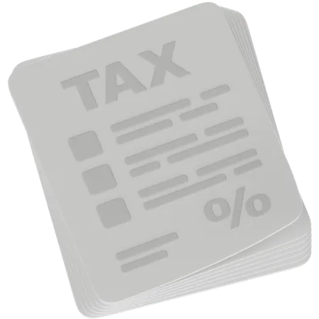 Tax File  3D Icon