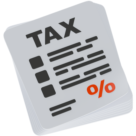 Tax File  3D Icon