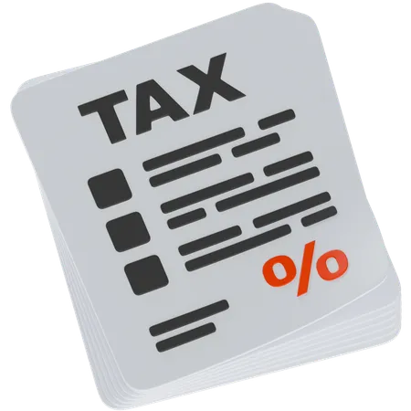 Tax File  3D Icon