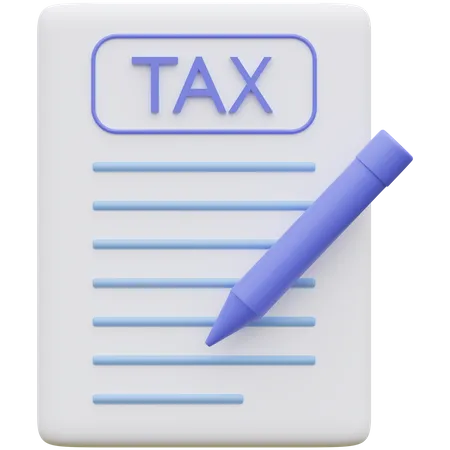 Tax File  3D Icon