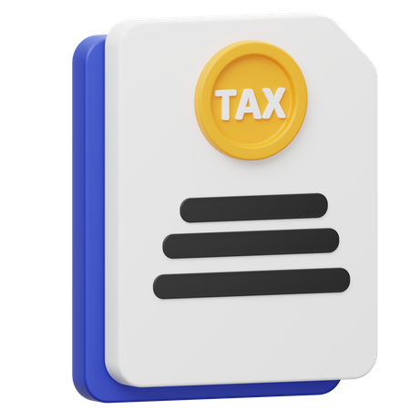 Tax File  3D Icon