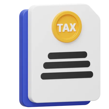 Tax File  3D Icon