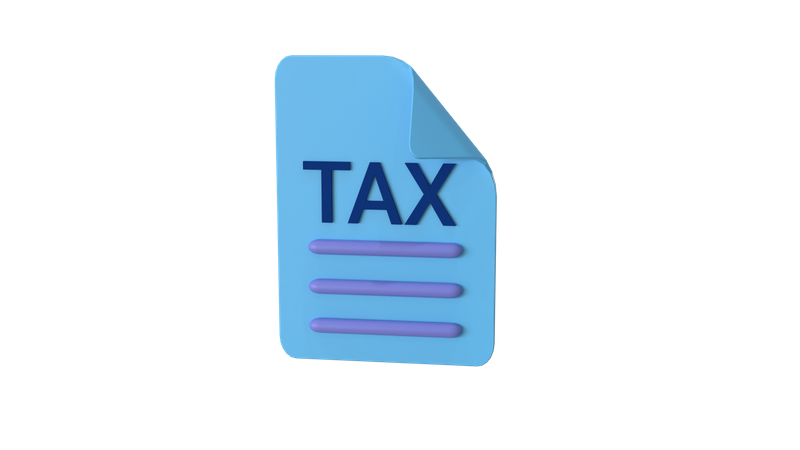 Tax File  3D Icon