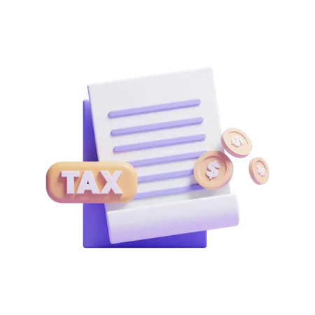 Tax File  3D Icon