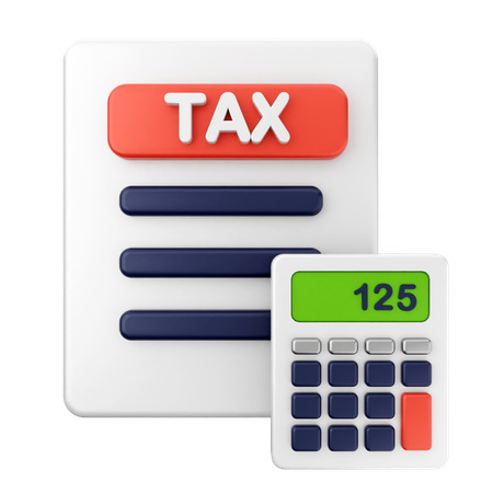 Tax Finance  3D Icon