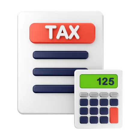 Tax Finance  3D Icon