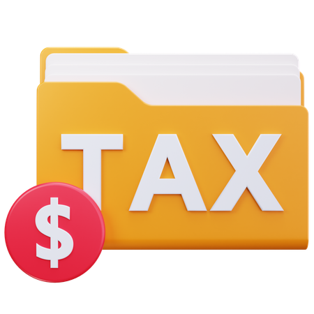 Tax Folder  3D Icon
