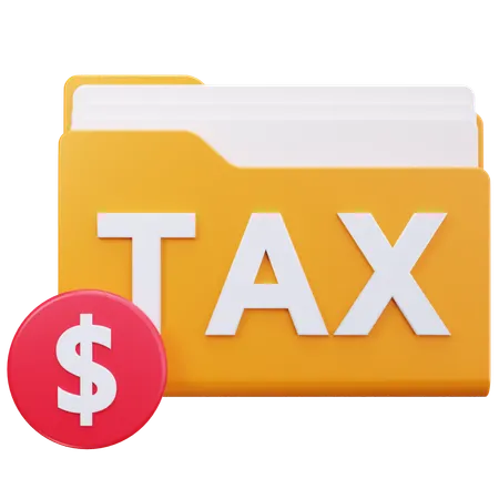 Tax Folder  3D Icon