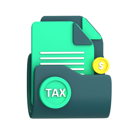 Tax Folder  3D Icon