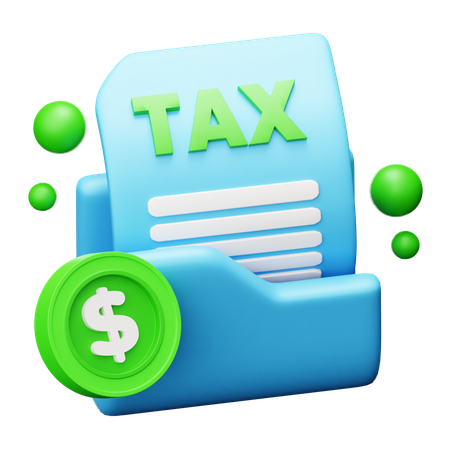 Tax Folder  3D Icon