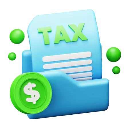 Tax Folder  3D Icon