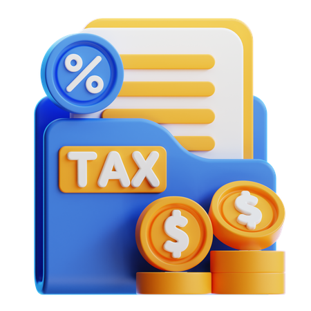 Tax Folder  3D Icon