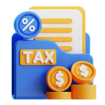 Tax Folder  3D Icon