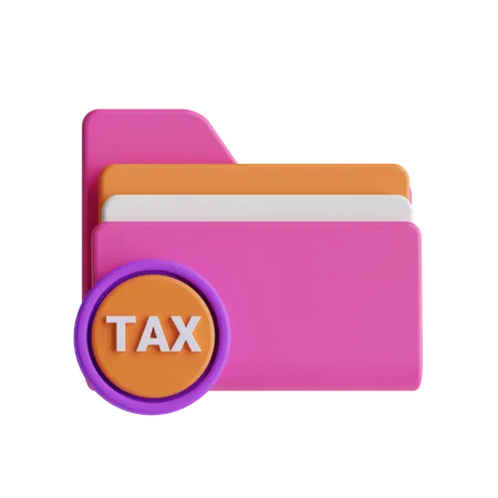 Tax Folder  3D Icon