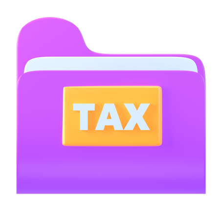 Tax Folder  3D Icon