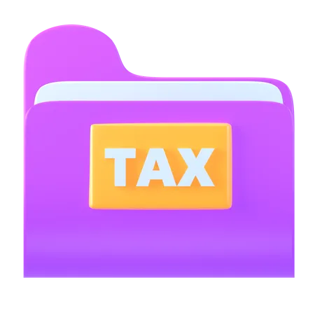 Tax Folder  3D Icon