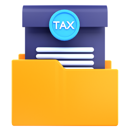 Tax Folder  3D Icon