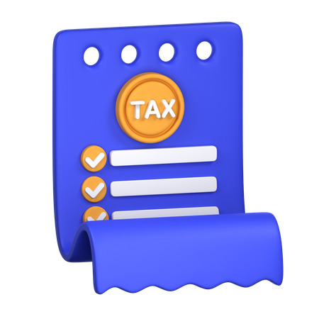 Tax Form  3D Icon