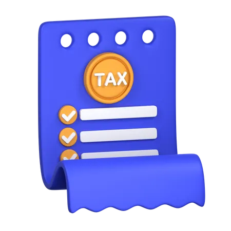 Tax Form  3D Icon