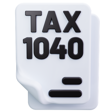 Tax Form  3D Icon