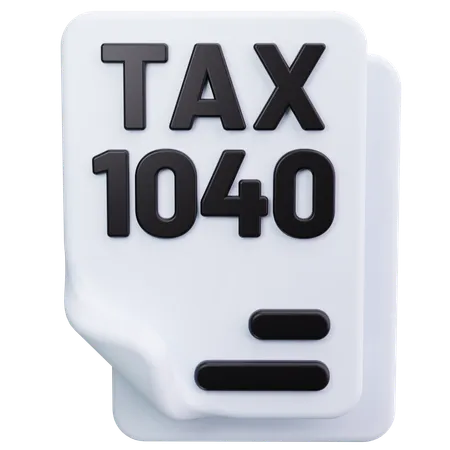 Tax Form  3D Icon