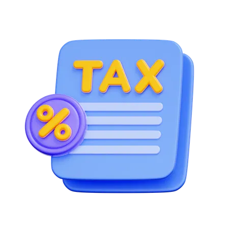Tax Form  3D Icon