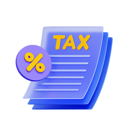 Tax Form  3D Icon