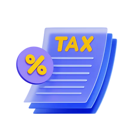 Tax Form  3D Icon