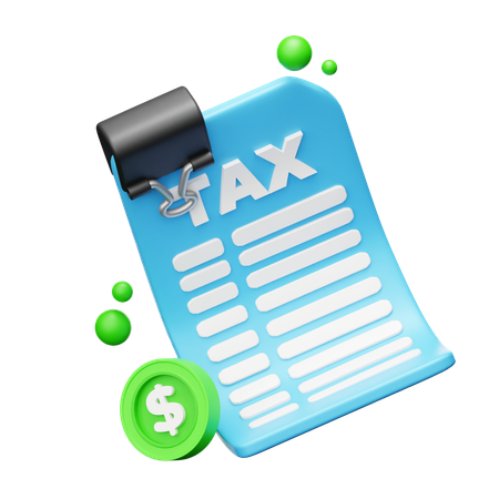 Tax Form  3D Icon