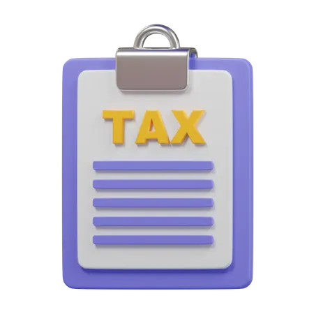 Tax Form  3D Icon