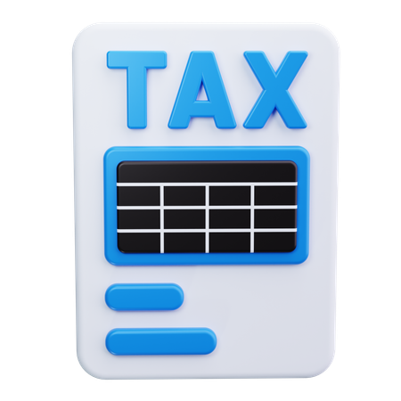 Tax Forms  3D Icon