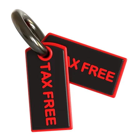 Tax Free  3D Icon