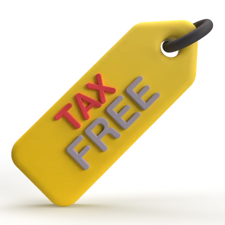 Tax Free  3D Icon