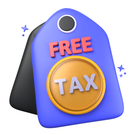 Tax Free  3D Icon