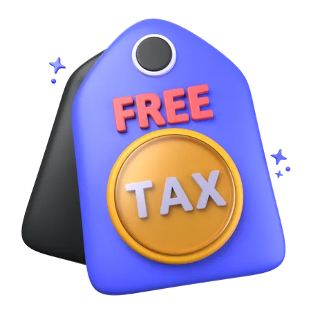 Tax Free  3D Icon