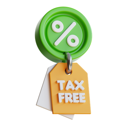 Tax Free  3D Icon