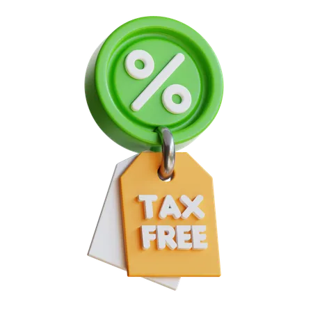 Tax Free  3D Icon