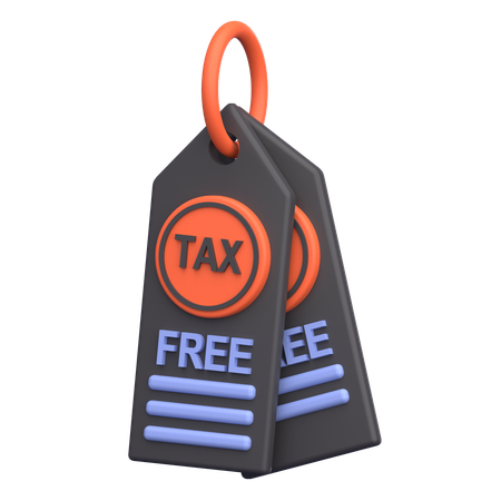 Tax Free  3D Icon