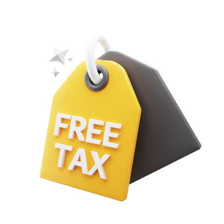 Tax Free  3D Icon