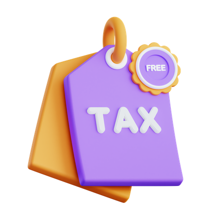 Tax Free  3D Icon