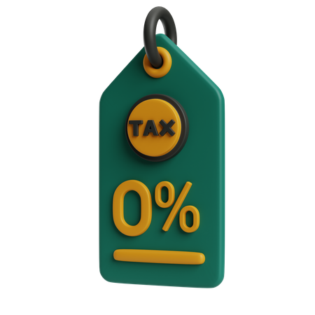 Tax Free  3D Icon