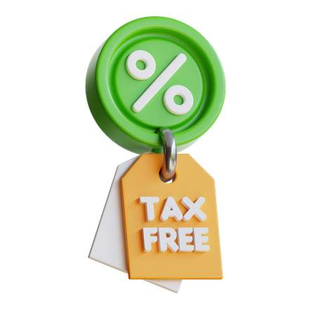 Tax Free  3D Icon