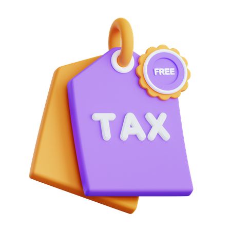 Tax Free 3D Illustration