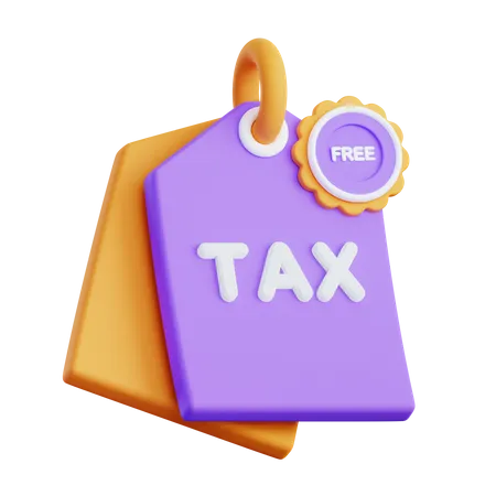 Tax Free 3D Illustration