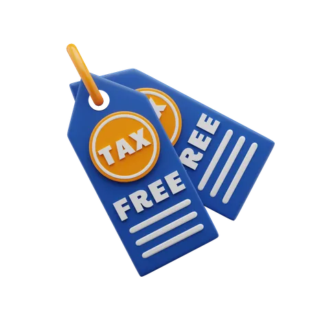 Tax Free  3D Icon
