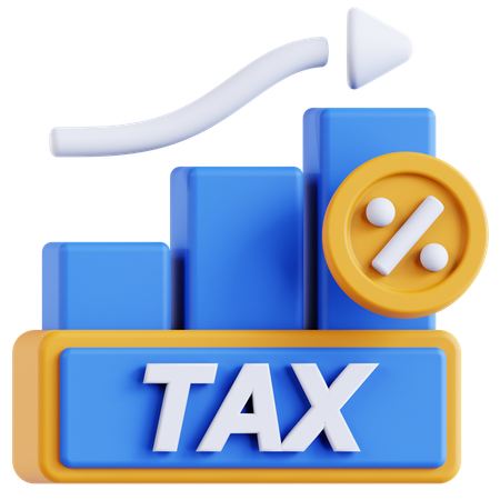 Tax growth  3D Icon