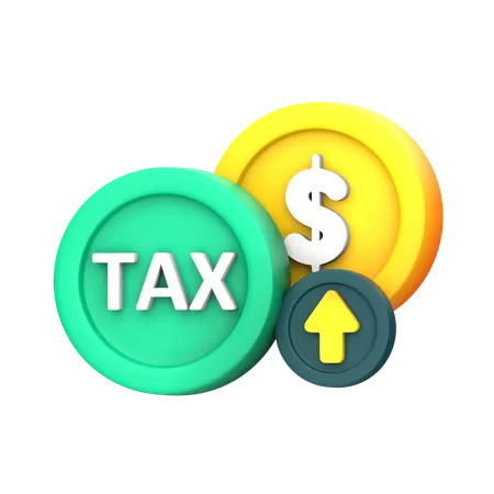 Tax Growth  3D Icon