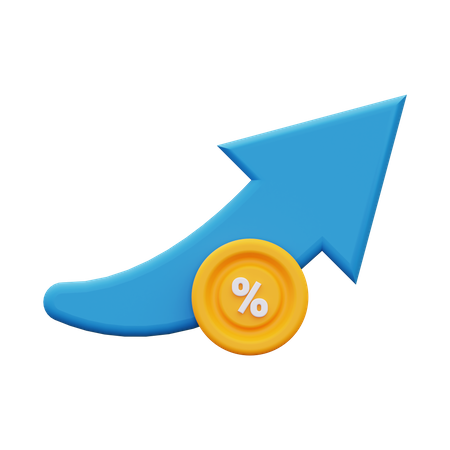 Tax Growth  3D Icon